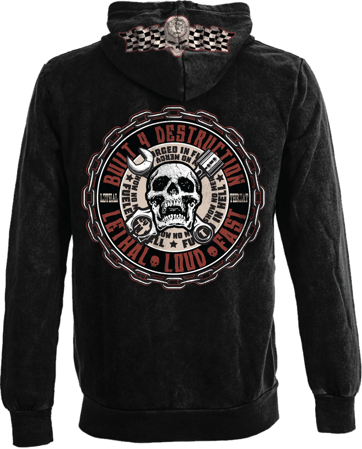 DEATH OR GLORY ZIP UP HOODIE