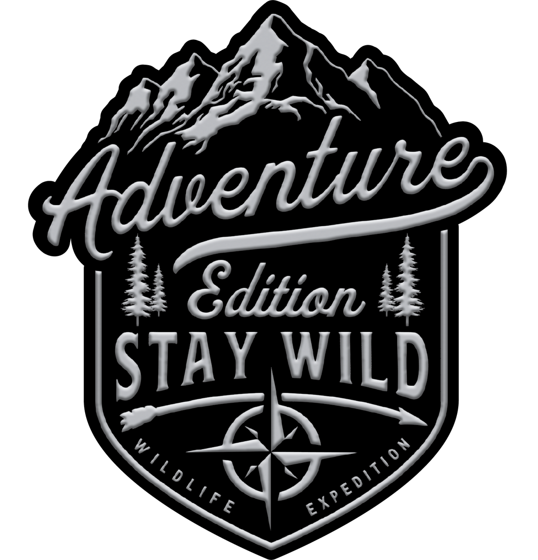 ADVENTURE EDITION BLACK & CHROME Peel n Stick Abs Emblem