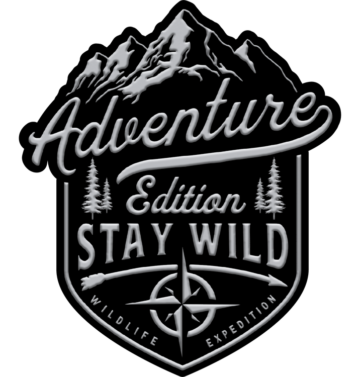 ADVENTURE EDITION BLACK & CHROME Peel n Stick Abs Emblem