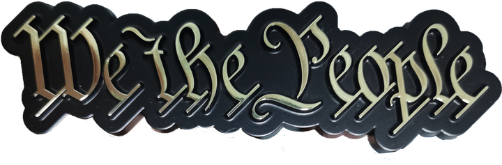 WE THE PEOPLE Peel n Stick Abs Emblem