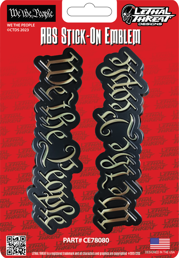 WE THE PEOPLE Peel n Stick Abs Emblem