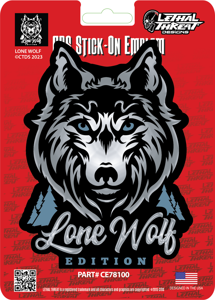 LONE WOLF Peel n Stick Abs Emblem