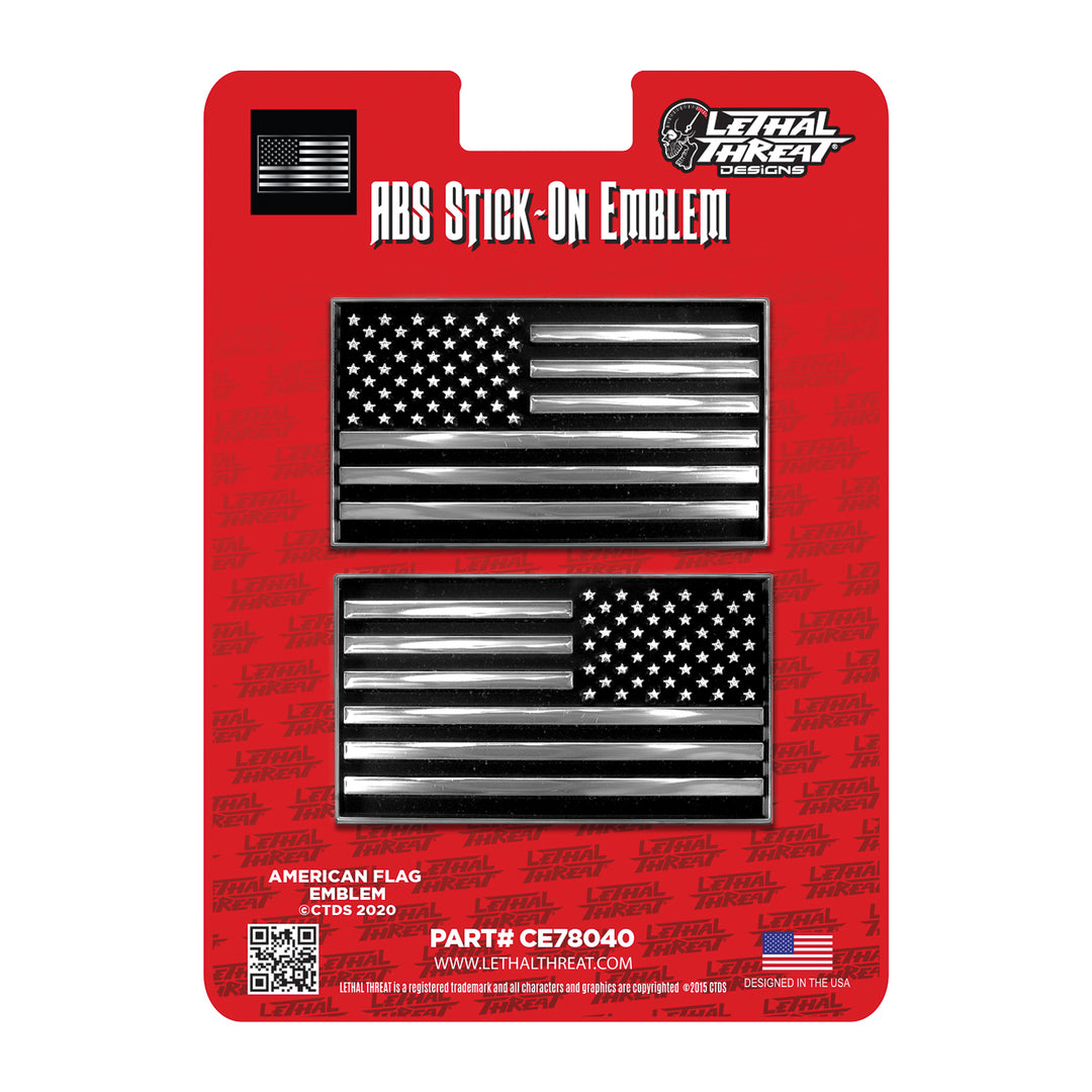 American Flag Left & Right Peel n Stick Abs Emblem