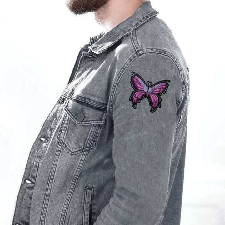 Purple Butterfly Car Patch