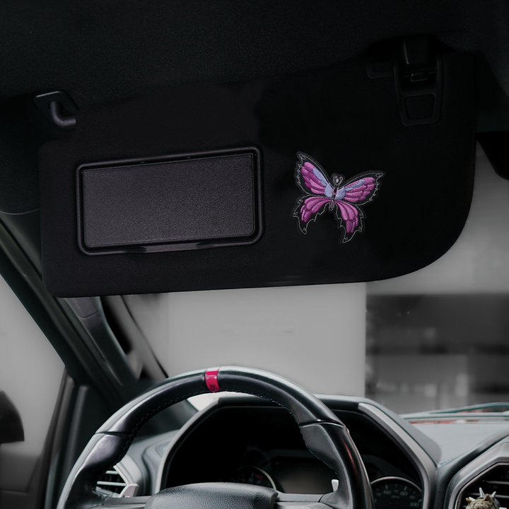 Purple Butterfly Car Patch