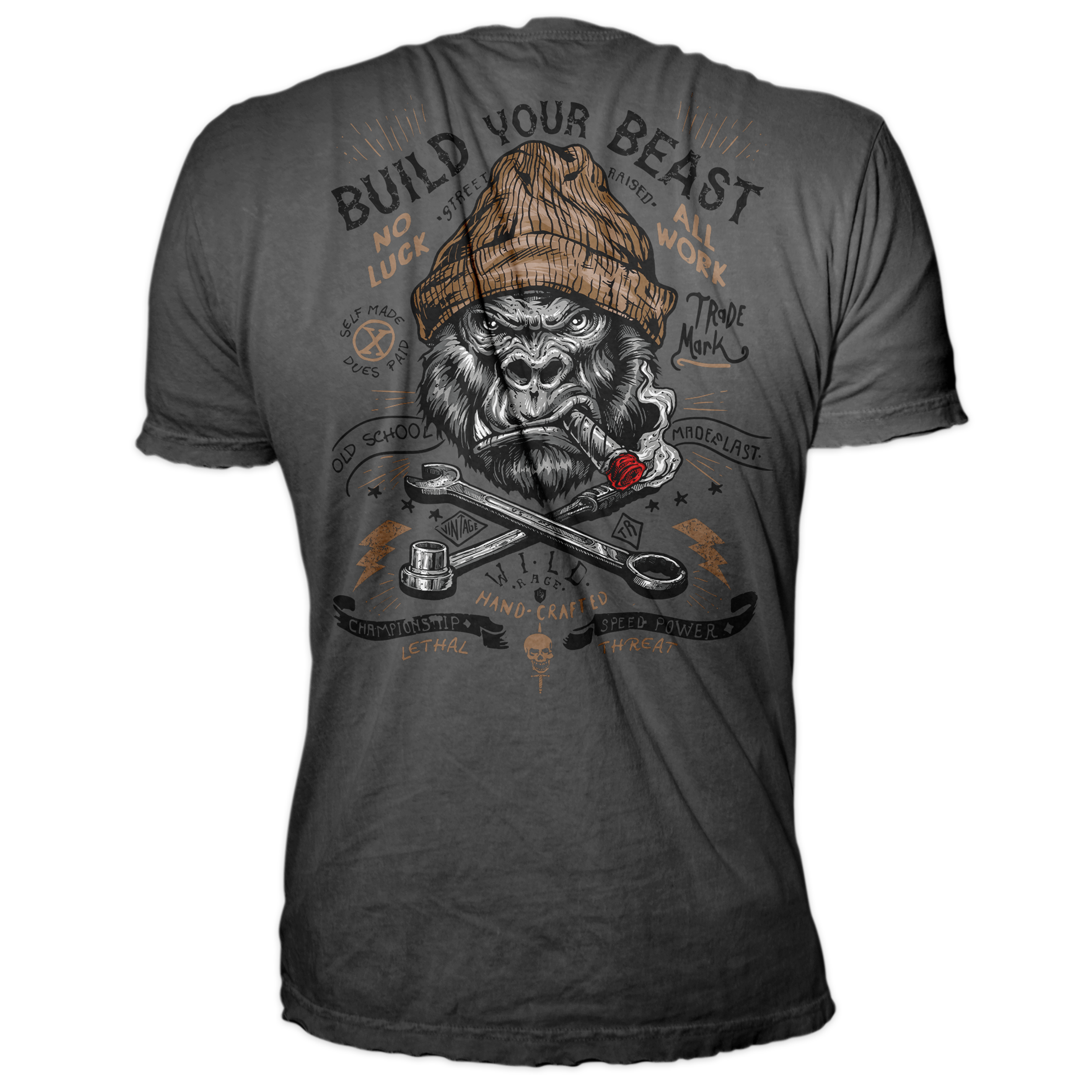 BUILD YOUR BEAST GORILLA T-SHIRT – Lethal Threat