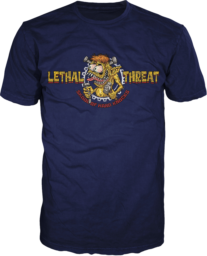 Skool of Hard Knocks Navy Blue Men's Navy-Blue Tee Shirt
