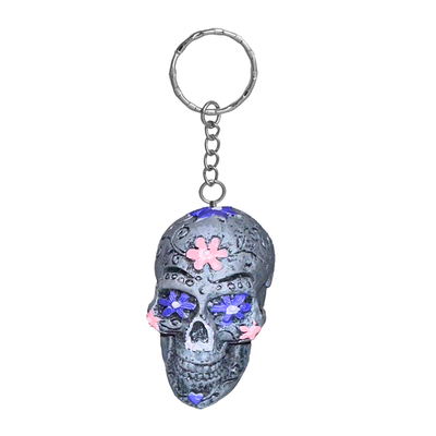 Sugar Skull / Day of the Dead Skull 3D Key Chain