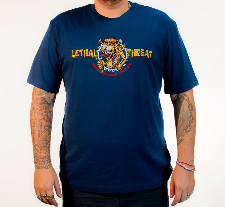 Skool of Hard Knocks Navy Blue Men's Navy-Blue Tee Shirt