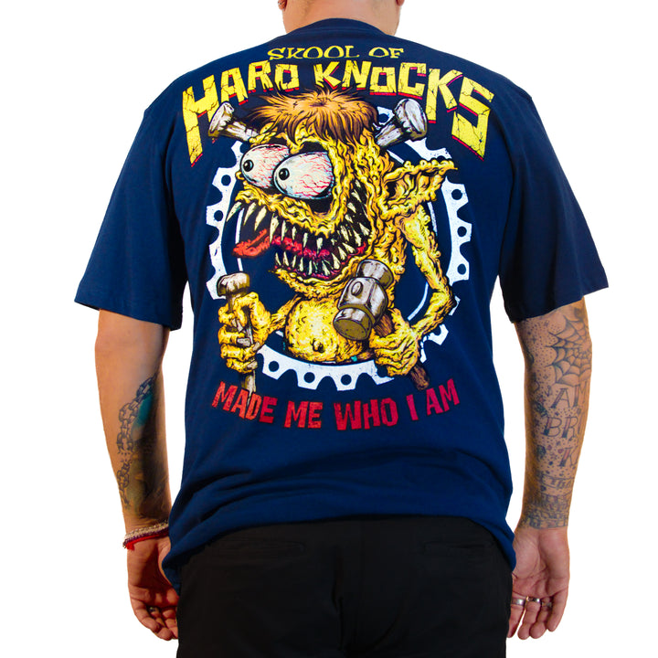 Skool of Hard Knocks Navy Blue Men's Navy-Blue Tee Shirt