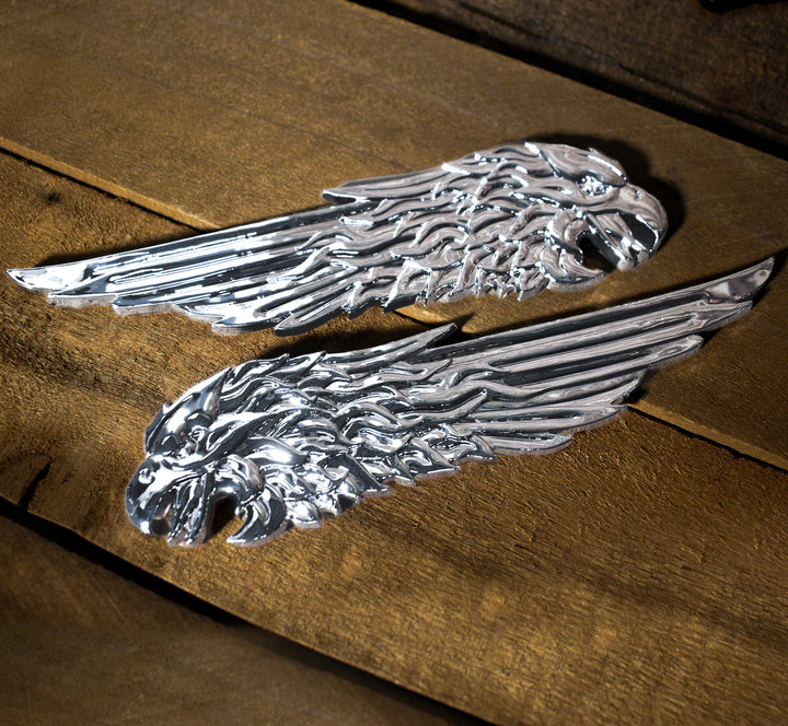 Chrome Eagle Flight Set Peel n Stick ABS Emblems