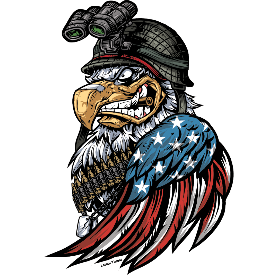 Combat Eagle Mini Decal/Sticker