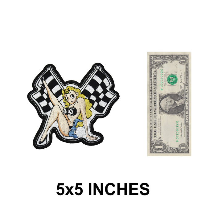 Lady Luck Vintage Embroidered Patch- LG