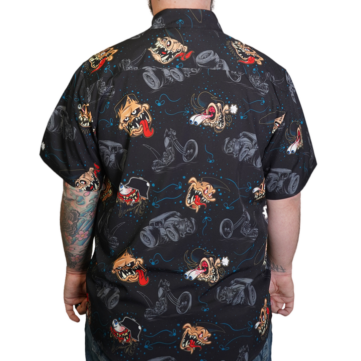Monster Built Short Sleeve Button Down