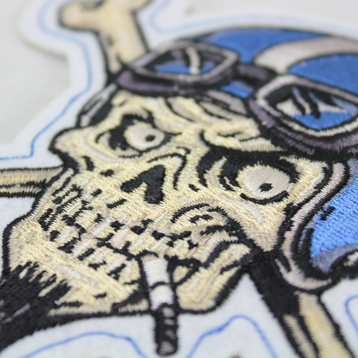 Crossbones Vintage Biker  Embroidered Patch
