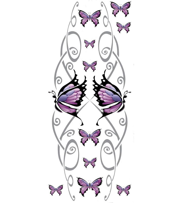 Butterfly Swirls Sticker Bomb