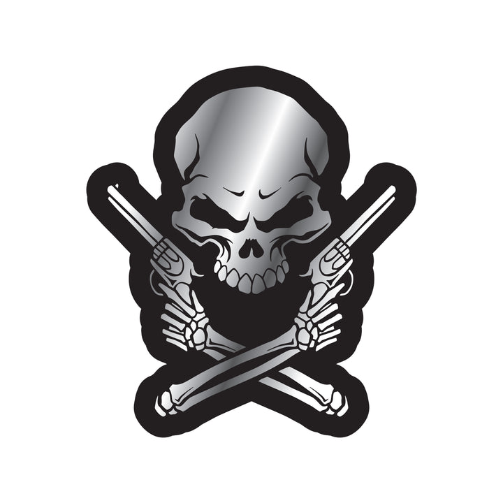 Skull n Guns Peel n Stick ABS Emblem