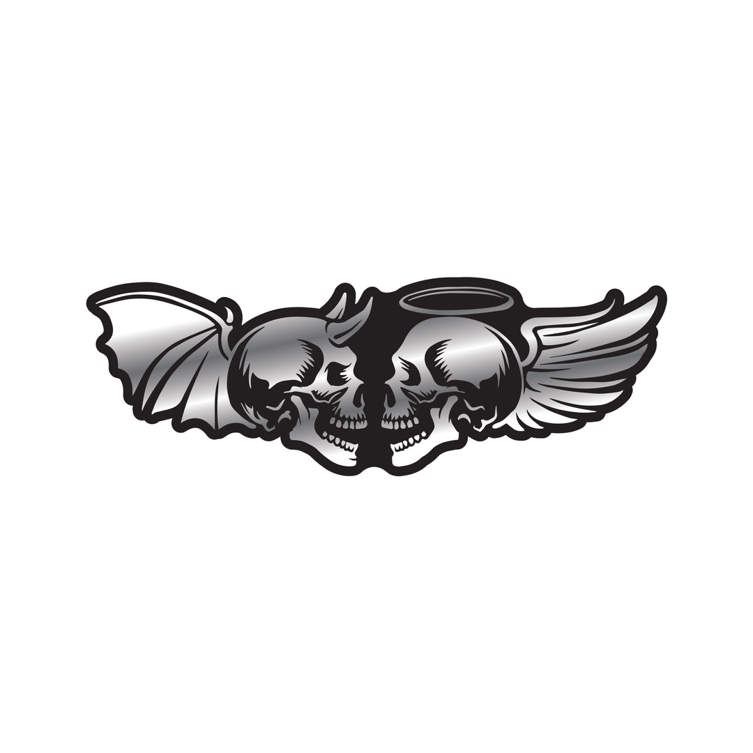 Angel & Devil Skulls ABS Emblem