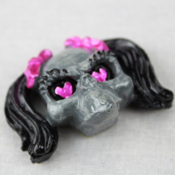 Girl Skull 3D Stick Ons- 2 per pack