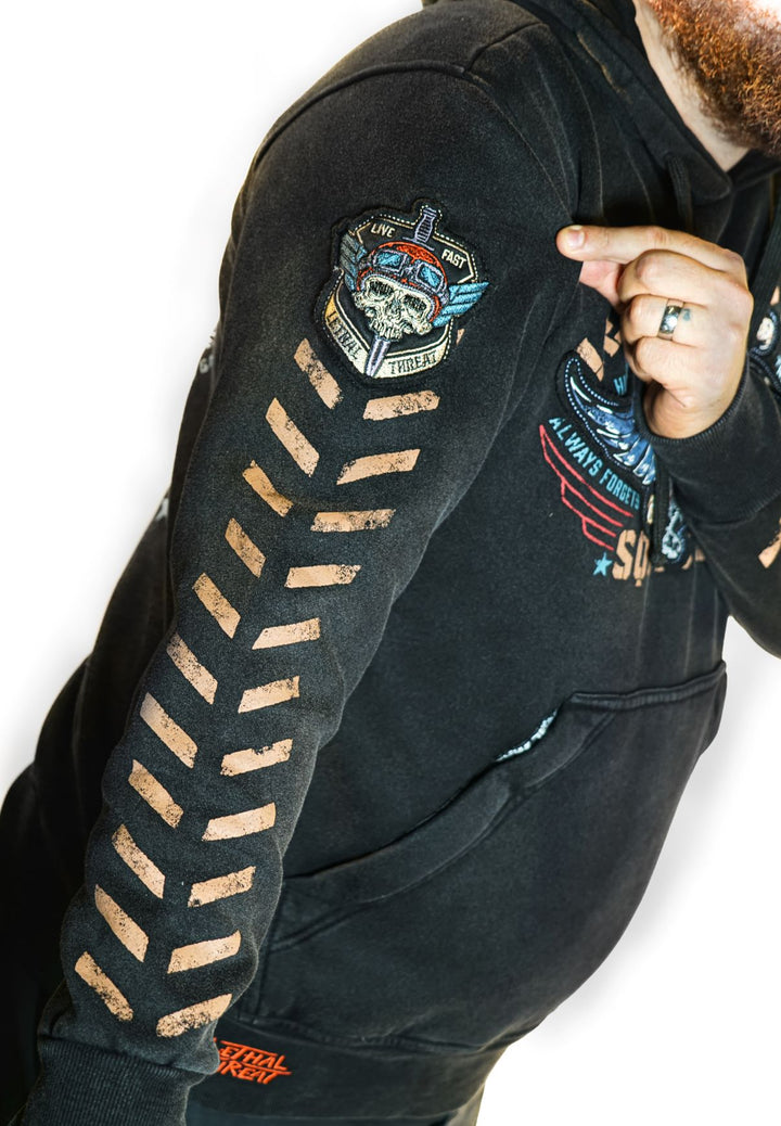 Flight and Fight Pull Over Hoodie