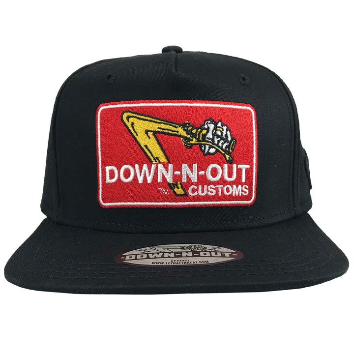 DOWN-N-OUT Flat Bill Hat