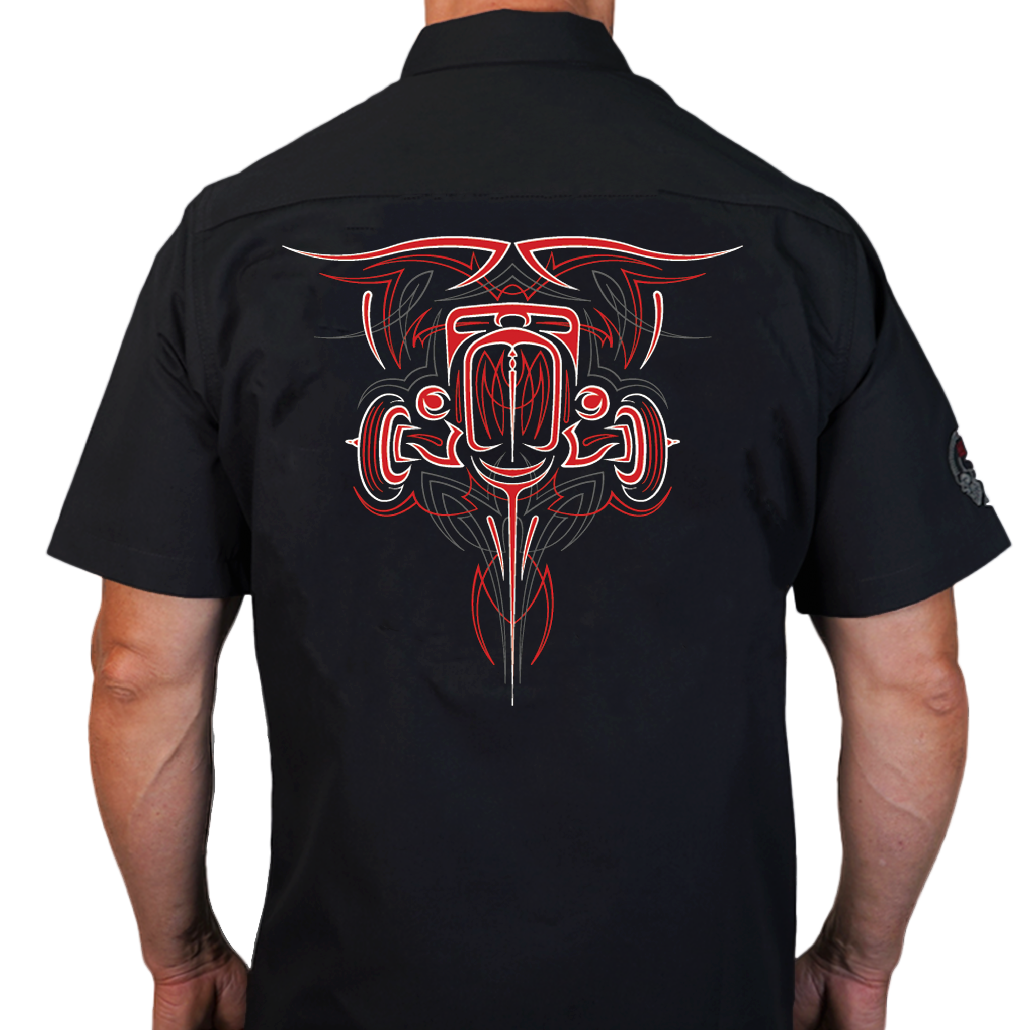 Rat Rod Pinstripe Embroidered Work Shirt / Shop Shirt – Lethal Threat