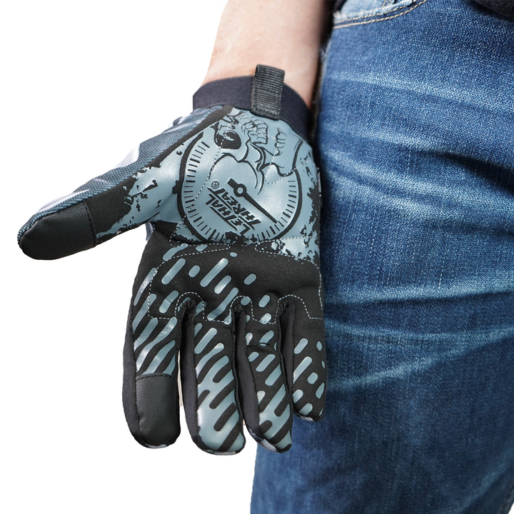 Biomechanical Skull Gloves