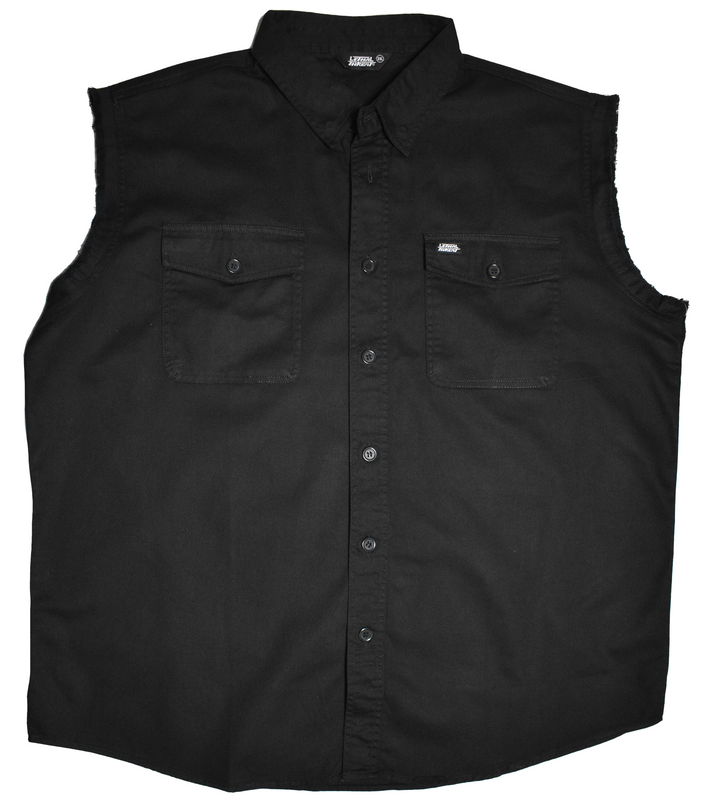 No Regrets Printed Sleeveless Button Down
