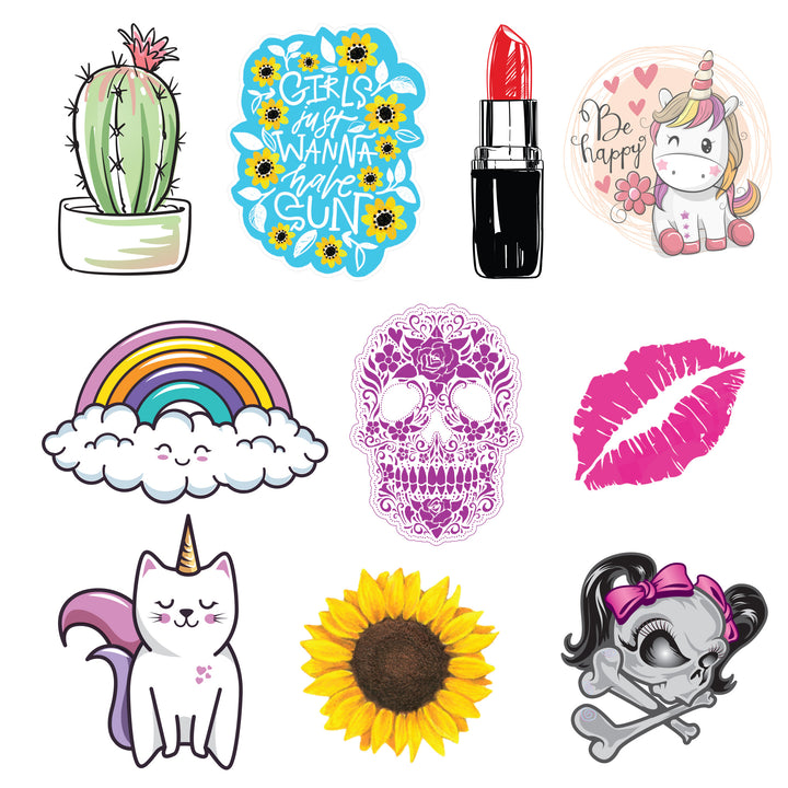 Girly Ten Pack Sticker Series