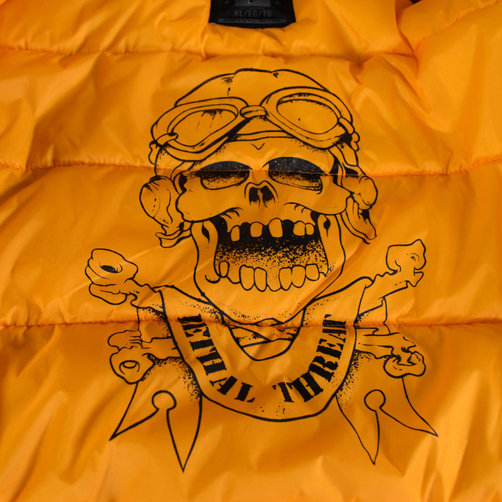 Bombs Away Pin Up Girl Army Green Bomber Jacket