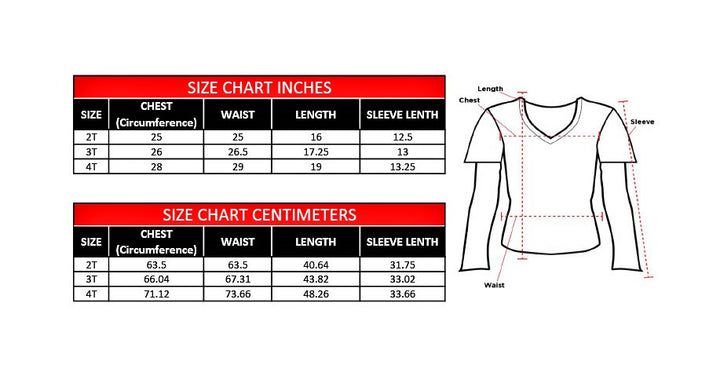 Girly Skull Kid's Tattoo Sleeve Shirt