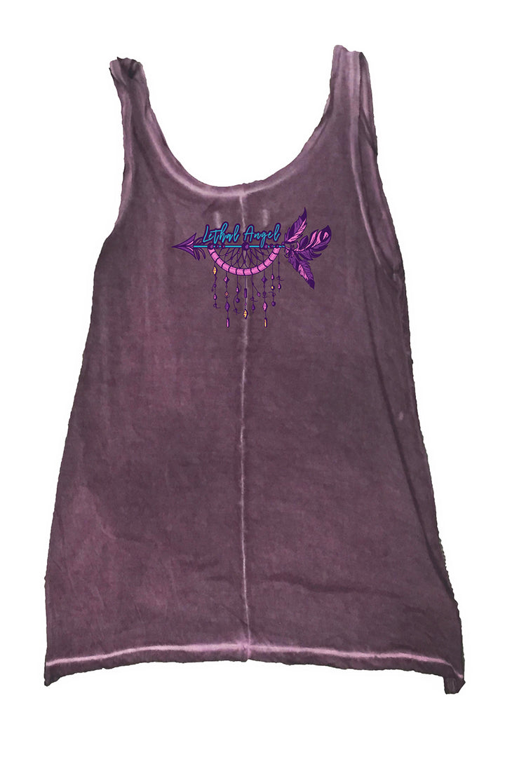 Floral Western Cow Skull Tank