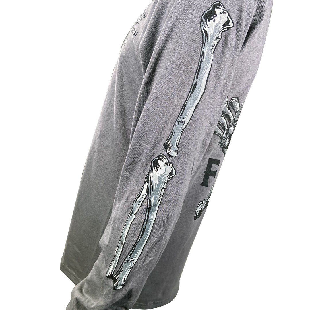 FTW Skull Gray Long Sleeve Men's Shirt