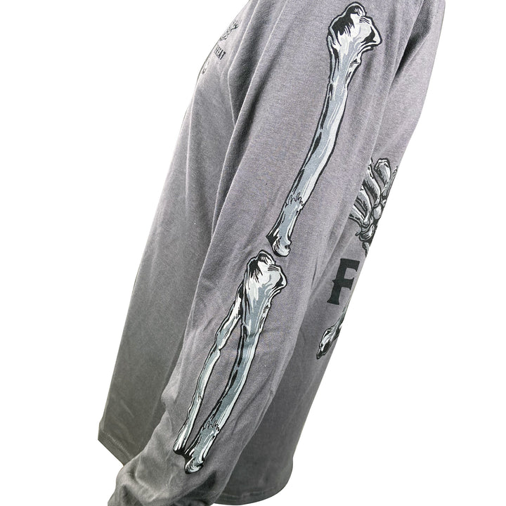 FTW Skull Gray Long Sleeve Men's Shirt
