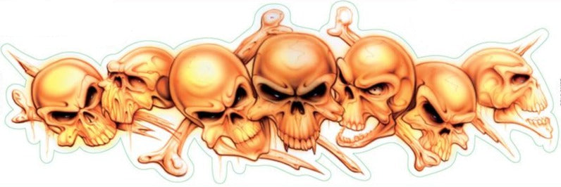 String of Skulls Decal