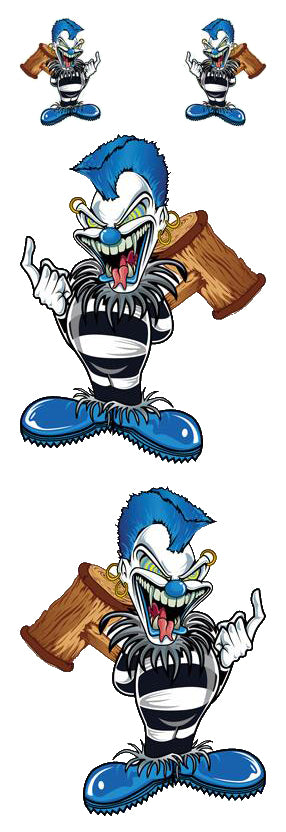 Mallet Killer Clown Decal