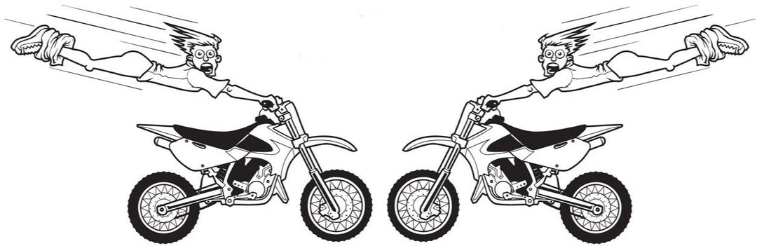 High Flying Motocross Bike Decal