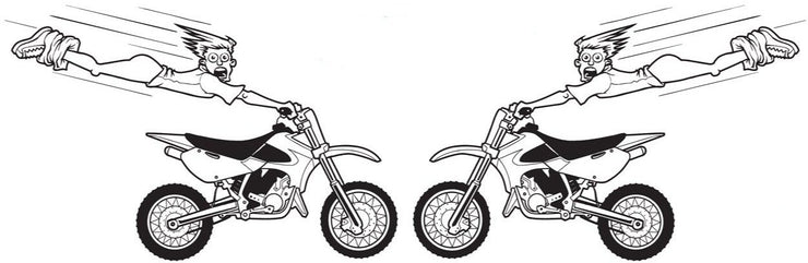 High Flying Motocross Bike Decal