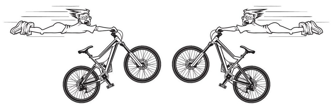 High Flying Mountain Bike Decal