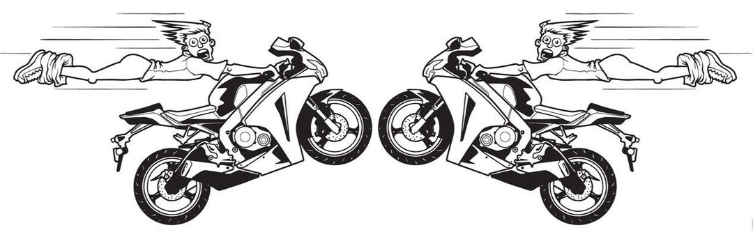High Flying Sportbike Decal
