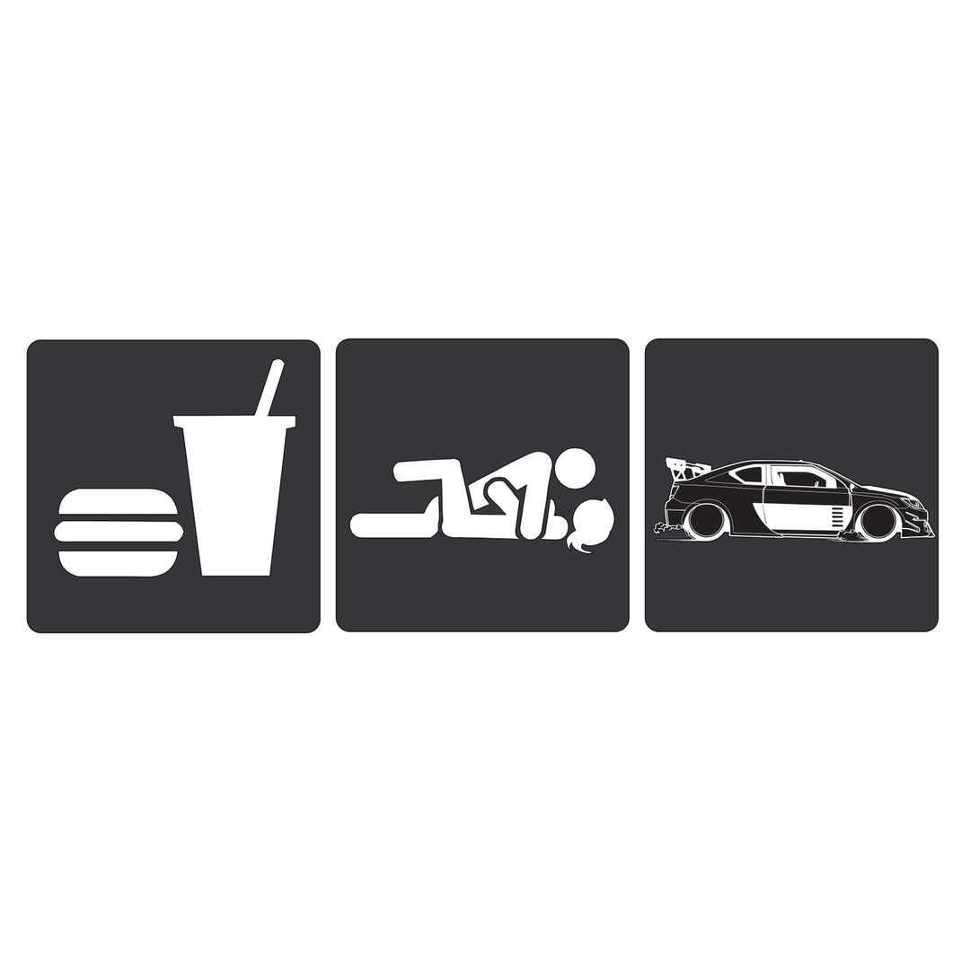 Eat, Screw, Import Decal