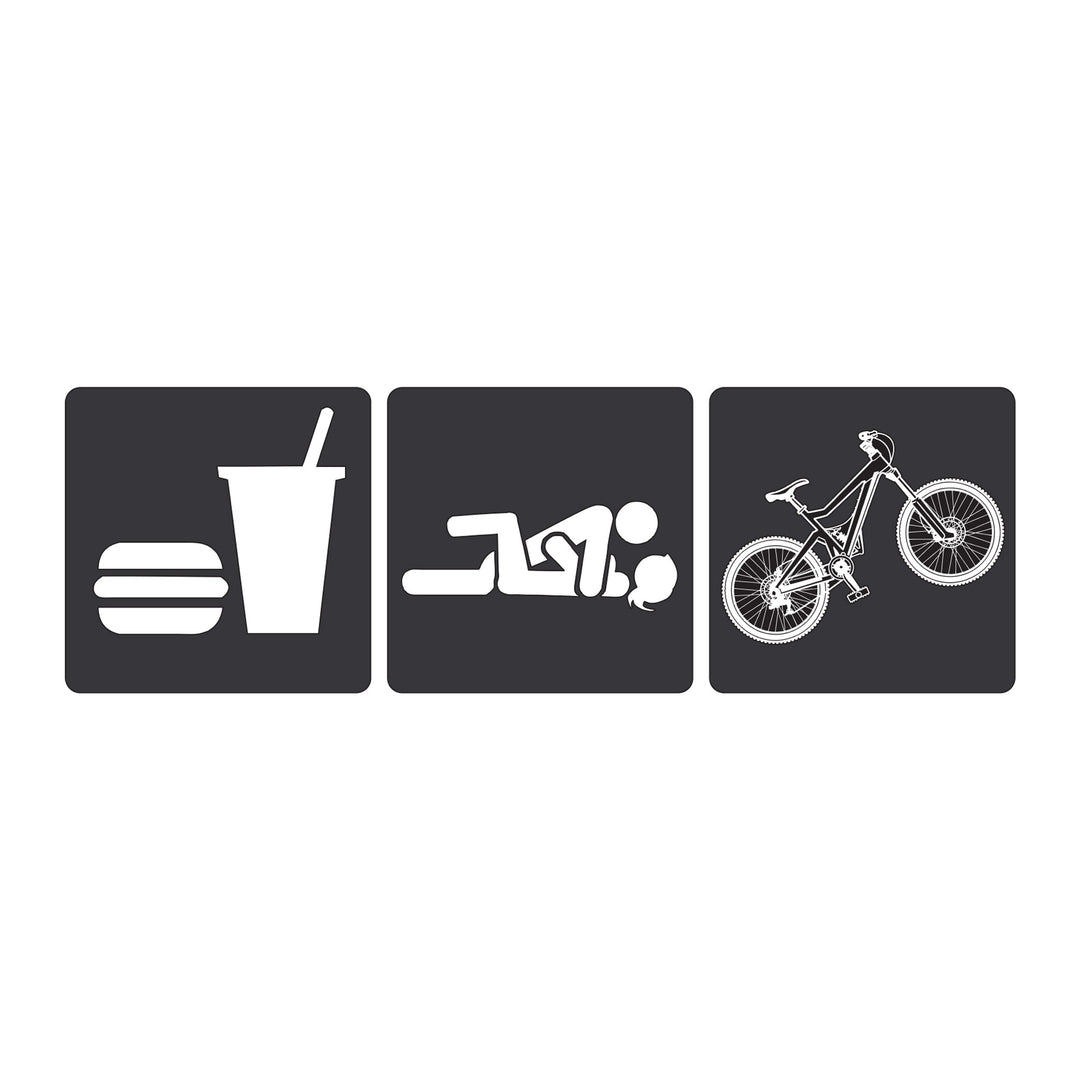 Eat, Screw, Mountain Bike Decal