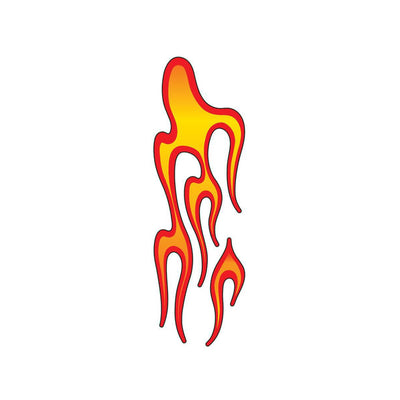 Flame Right Facing Large Decal