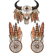 Cow Skull  and Dream Catcher Decal Set