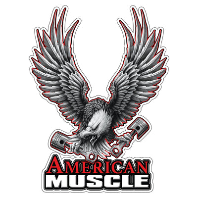 American Muscle Eagle Decal
