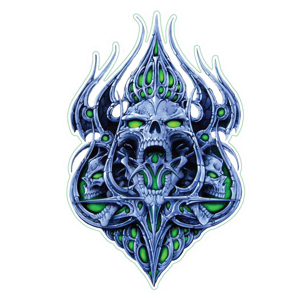 Tribal Skull Sticker - Mini Decal