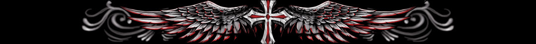 Winged Cross Windshield Visor Decal