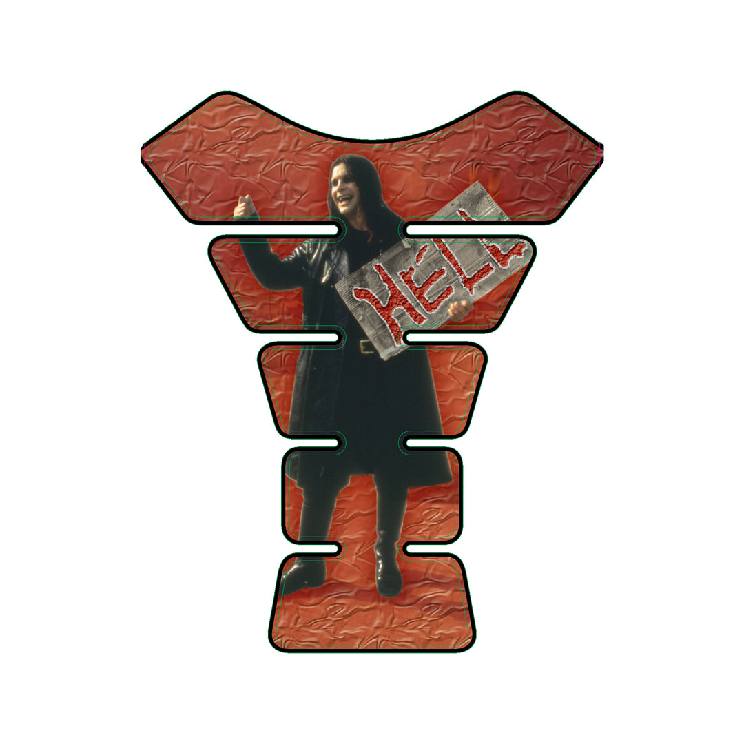 Ozzy Osbourne Hell Sign Motorcycle Tank Pad / Motorcycle Tank Protector