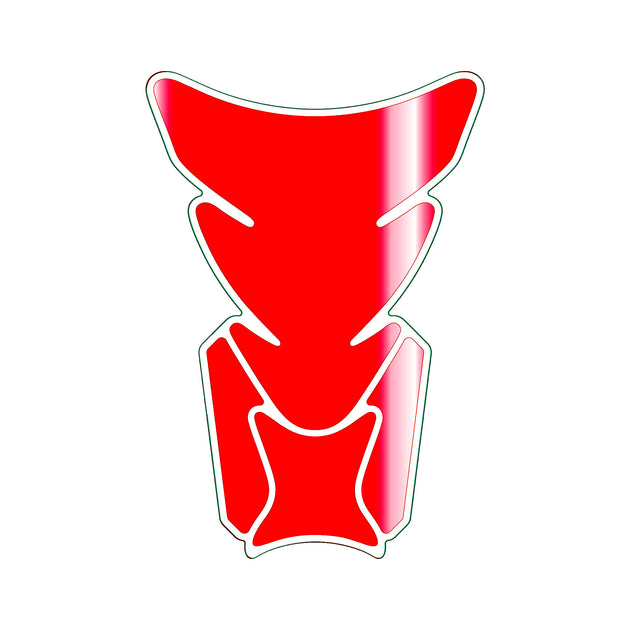 Red Chrome Motorcycle Tank Pad / Motorcycle Tank Protector Lethal Threat