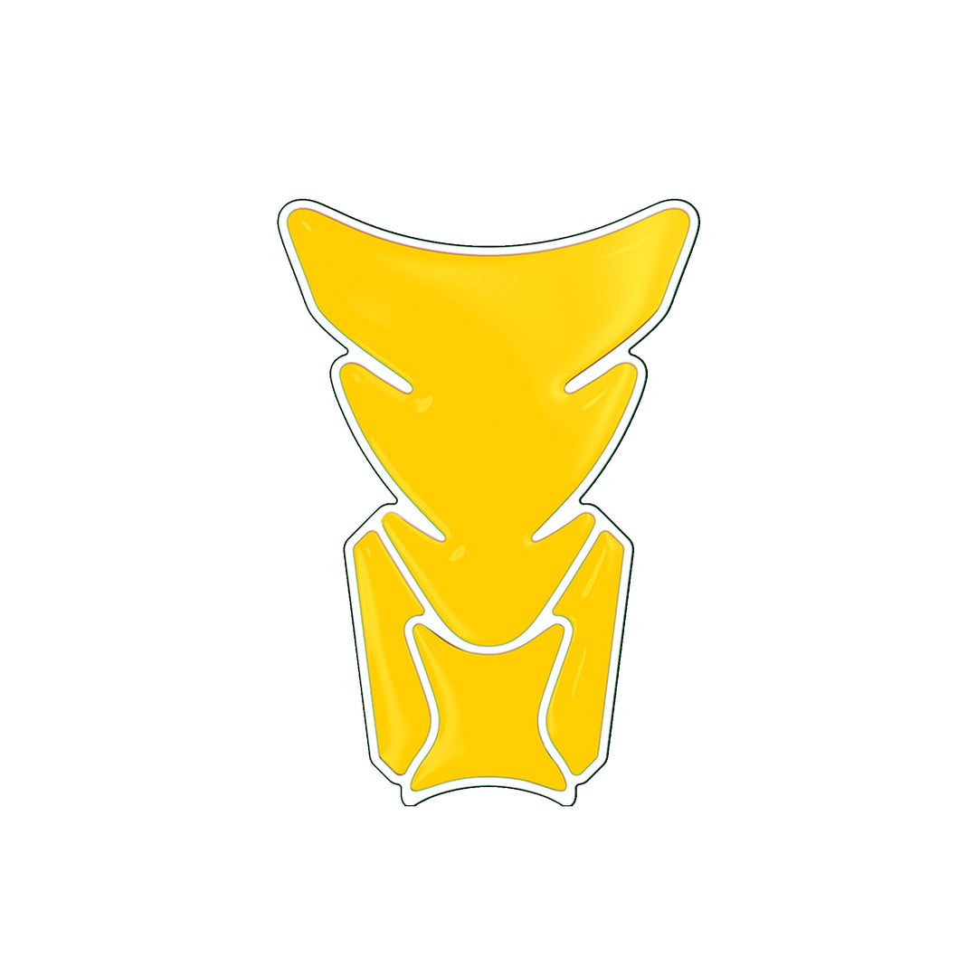 Yellow Chrome Motorcycle Tank Pad / Motorcycle Tank Protector